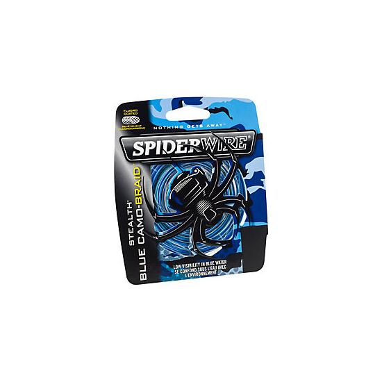 Trecciato spiderwire stealth x8 blu camo mt. 300, Trecciati