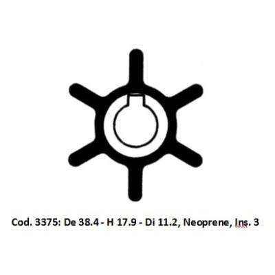 Girante Ancor 3375 - De 38,4 - H 17,9 - Di 11,2 Neoprene - Ins. 3