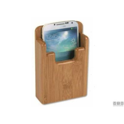 Portatelefono in legno di Bamboo Marine System mm. 75x21xH130