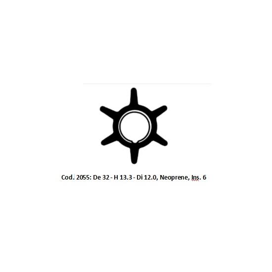 Girante Ancor 2055 - De 32- H 13,3 - Di 12 Neoprene - Ins. 6