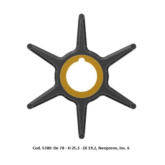 Girante Ancor 5380 - De 79 - H 25,3 - Di 19,2 Neoprene - Ins. 6