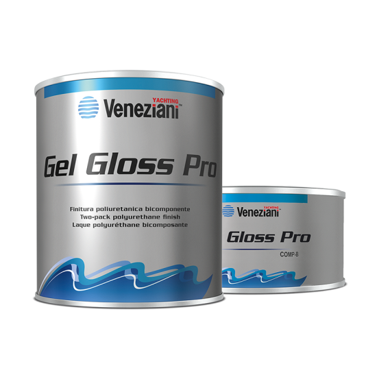 Gel Gloss Pro finitura poliuretanica bicomponente Veneziani 750 ml.